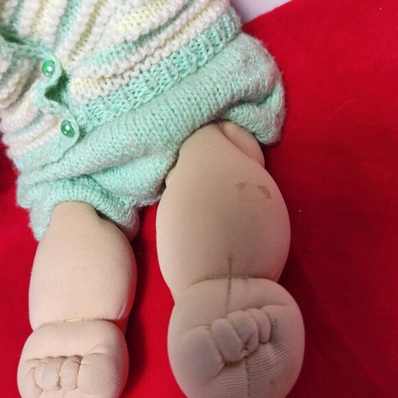 Vintage Cabbage Patch Girl Doll Red Yarn Hair Blue Eyes 1978 1983 OAA OK Factory - Picture 8 of 16